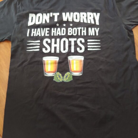 Don't Worry I've had Both My Shots - 100% Soft Cotton Short Sleeve Crew … large - Picture 2 of 4